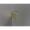 Mexen Lunar L porte de douche pivotante droite 125 cm, transparent, or brossé - 834L-125-000-55-00-P