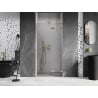 Mexen Lunar L porte de douche pivotante droite 125 cm, transparent, or brossé - 834L-125-000-55-00-P