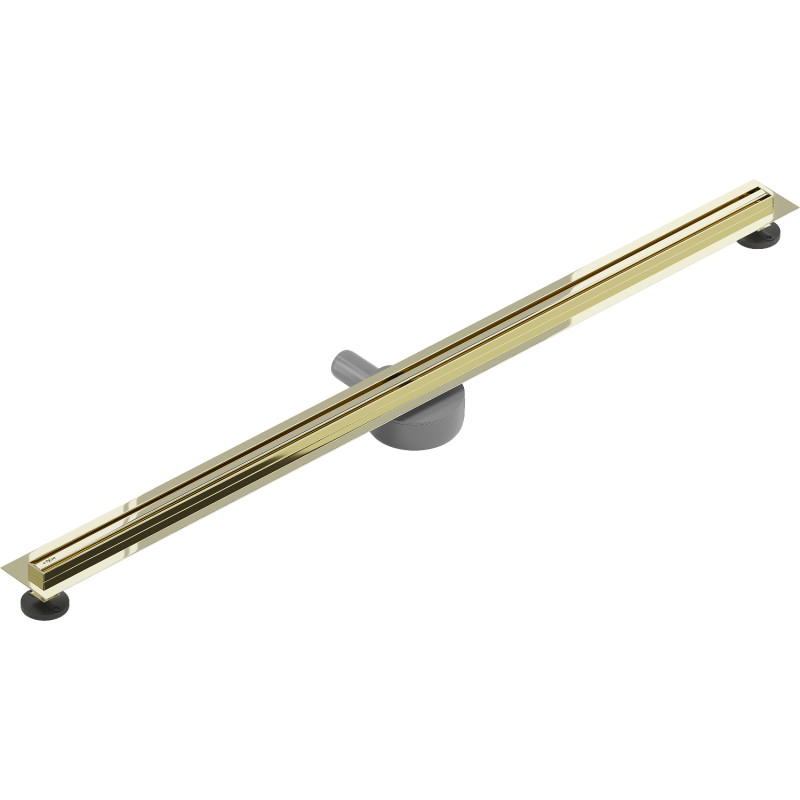 Mexen Flat 360° Slim caniveau linéaire pivotant 160 cm, doré - 1541160