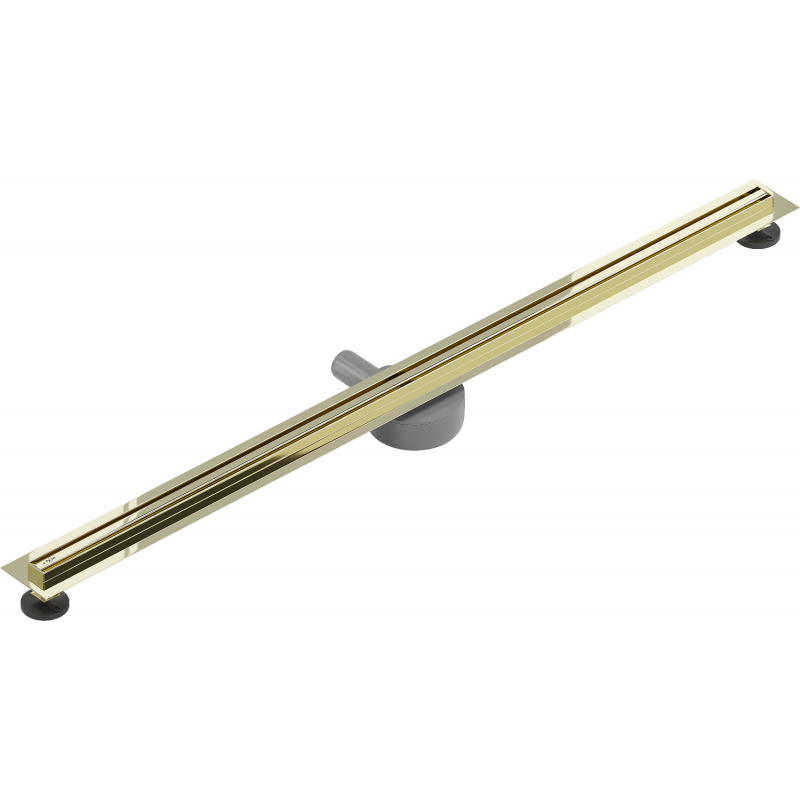 Mexen Flat 360° Slim évacuation linéaire rotative 160 cm, or - 1541160