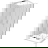 Mexen Rio cabine de douche carrée 70 x 70 cm, transparent, chrome + receveur Rio, blanc - 860-070-070-01-00-4510