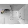 Mexen Rio cabine de douche carrée 70 x 70 cm, transparent, chrome + receveur, blanc - 860-070-070-01-00-4510