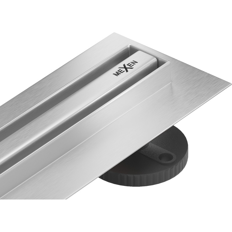 Mexen Flat 360° Slim drainage linéaire rotatif 200 cm, inox - 1041200