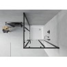 Mexen Rio cabine de douche carrée 70 x 70 cm, transparente, noire + receveur, blanc - 860-070-070-70-00-4510