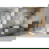 Mexen Rio cabine de douche carrée 70 x 70 cm, transparent, dorée + receveur Rio, blanc - 860-070-070-50-00-4510