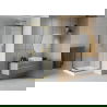 Mexen Rio cabine de douche carrée 70 x 70 cm, givrée, or + receveur Rio, blanc - 860-070-070-50-30-4510