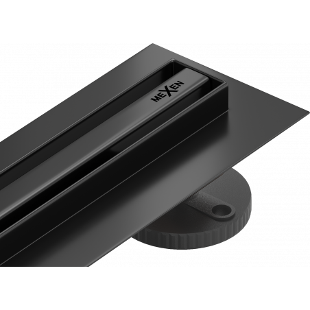 Mexen Flat 360° Slim drainage linéaire rotatif 180 cm, noir - 1741180