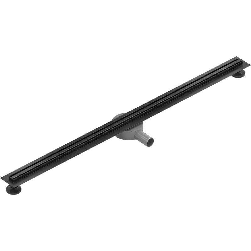 Mexen Flat 360° Slim caniveau linéaire rotatif 180 cm, noir - 1741180