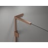 Mexen Lunar L porte de douche pivotante droite 110 cm, transparent, cuivre brossé - 834L-110-000-65-00-P