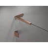 Mexen Lunar L porte de douche pivotante droite 110 cm, transparent, cuivre brossé - 834L-110-000-65-00-P
