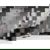 Porte de douche pivotante droite Mexen Lunar L 115 cm, transparent, cuivre brossé - 834L-115-000-65-00-P