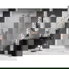 Mexen Lunar L porte de douche battante droite 130 cm, transparent, cuivre brossé - 834L-130-000-65-00-P