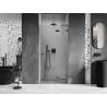 Mexen Lunar L porte de douche pivotante droite 80 cm, transparent, gris gun brossé - 834L-080-000-66-00-P