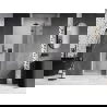 Mexen Lunar L porte de douche pivotante droite 85 cm, transparent, gun gray brossé - 834L-085-000-66-00-P