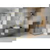 Mexen Rio cabine de douche carrée 70 x 70 cm, transparent, doré - 860-070-070-50-00
