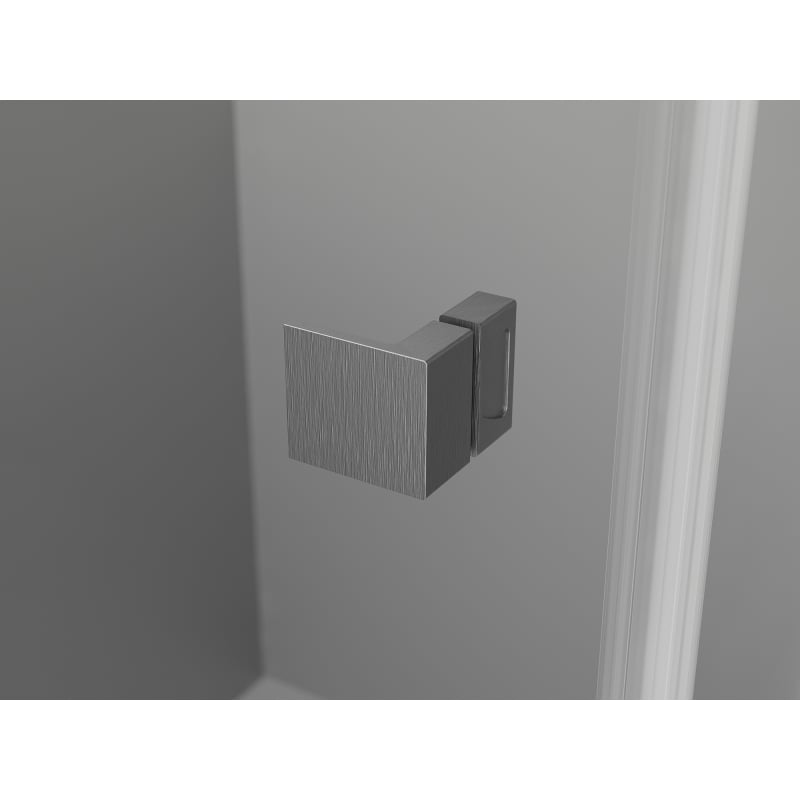 Mexen Lunar L porte de douche pivotante droite 120 cm, transparent, gris canon brossé - 834L-120-000-66-00-P