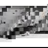 Mexen Lunar L porte de douche pivotante droite 135 cm, transparent, gun gray brossé - 834L-135-000-66-00-P