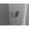 Mexen Lunar L porte de douche pivotante droite 140 cm, transparent, gris canon brossé - 834L-140-000-66-00-P