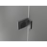 Mexen Lunar L porte de douche pivotante droite 140 cm, transparent, gris canon brossé - 834L-140-000-66-00-P