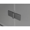 Mexen Lunar L porte de douche pivotante droite 140 cm, transparent, gris canon brossé - 834L-140-000-66-00-P