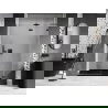 Mexen Lunar L porte de douche pivotante droite 135 cm, transparent, noir - 834L-135-000-70-00-P
