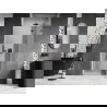 Mexen Lunar L porte de douche battante droite 70 cm, transparent, gun metal - 834L-070-000-95-00-P