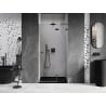 Mexen Lunar L porte de douche pivotante droite 105 cm, transparent, métal canon - 834L-105-000-95-00-P