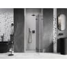 Mexen Lunar L porte de douche pivotante droite 105 cm, transparent, métal canon - 834L-105-000-95-00-P