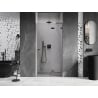 Mexen Lunar L porte de douche pivotante droite 105 cm, transparent, métal canon - 834L-105-000-95-00-P