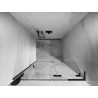 Mexen Lunar L porte de douche pivotante droite 105 cm, transparent, métal canon - 834L-105-000-95-00-P