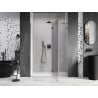 Mexen Lunar L porte de douche pivotante droite 130 cm, transparent, metal gun - 834L-130-000-95-00-P