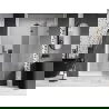 Mexen Lunar L porte de douche battante droite 135 cm, transparent, gun metal - 834L-135-000-95-00-P
