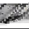 Mexen Lunar L porte de douche battante droite 135 cm, transparent, gun metal - 834L-135-000-95-00-P