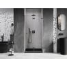 Mexen Lunar-F porte de douche pliable droite 65 cm, transparent, gris canon brossé - 836-065-000-66-00-P