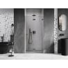 Mexen Lunar-F porte de douche pliable droite 65 cm, transparent, gris canon brossé - 836-065-000-66-00-P