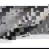Mexen Lunar-F porte de douche pliante droite 70 cm, transparent, noir - 836-070-000-70-00-P