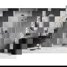 Mexen Lunar-F porte de douche pliante droite 70 cm, transparent, noir - 836-070-000-70-00-P