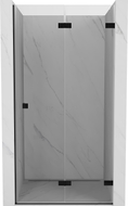 Mexen Lunar-F porte de douche pliantes droites 75 cm, transparentes, noires - 836-075-000-70-00-P