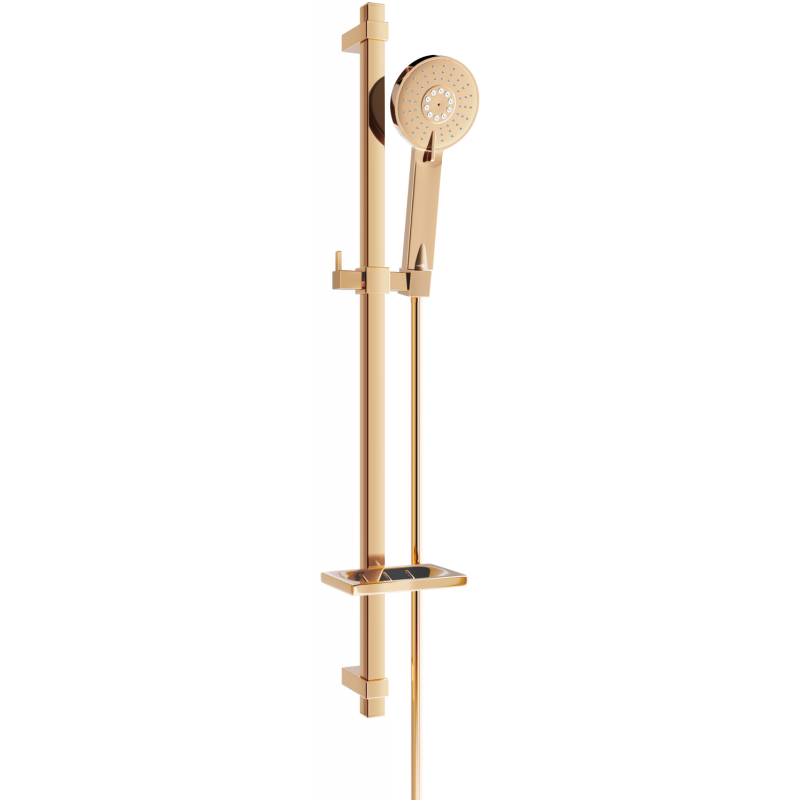 Mexen DQ40 ensemble de douche coulissant, or rose - 785404581-60