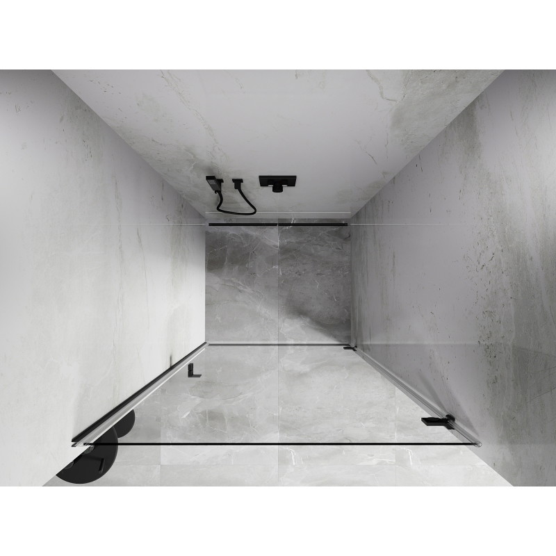 Mexen Lunar-B porte de douche pivotante droite 75 cm, transparent, métal canon - 832-075-000-95-00-P