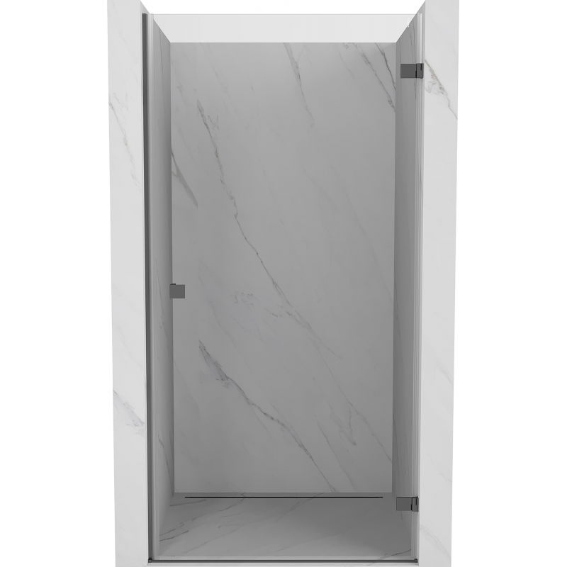 Mexen Lunar-B porte de douche pivotante droite 85 cm, transparent, gun metal - 832-085-000-95-00-P