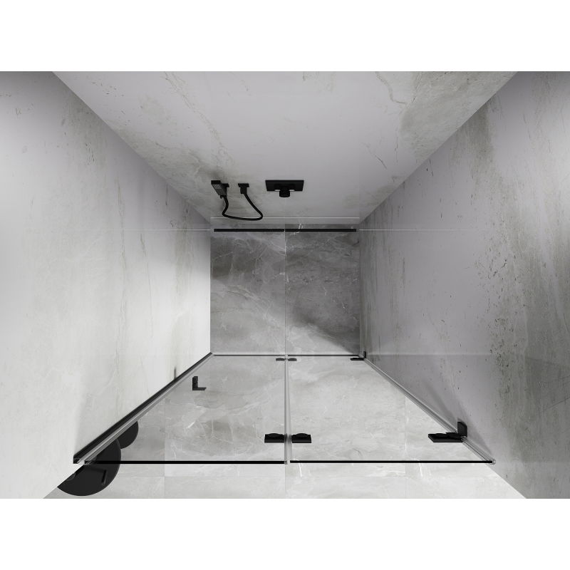 Mexen Lunar-F portes de douche pliantes à droite 65 cm, transparent, métal canon - 836-065-000-95-00-P