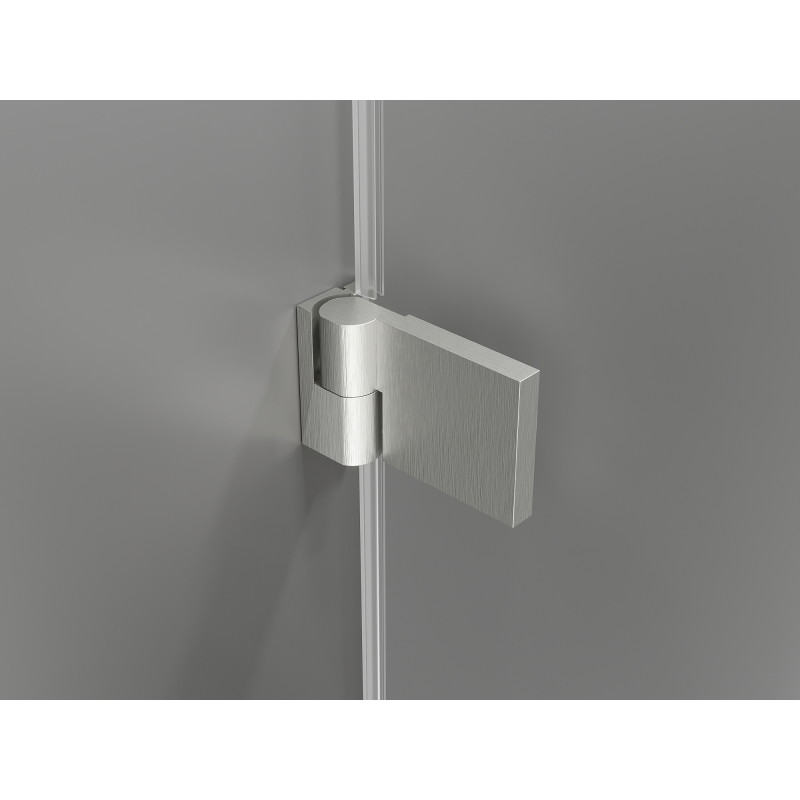 Mexen Lunar-B porte de douche pivotante droite 65 cm, transparent, nickel brossé - 832-065-000-97-00-P