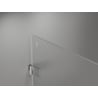 Mexen Lunar-B porte de douche pivotante droite 80 cm, transparent, nickel brossé - 832-080-000-97-00-P