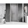 Mexen Lunar-B porte de douche pivotante droite 80 cm, transparent, nickel brossé - 832-080-000-97-00-P