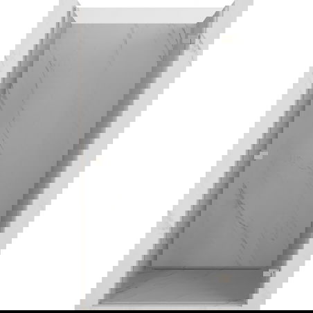 Mexen Lunar-B porte de douche pivotantes droite 90 cm, transparent, nickel brossé - 832-090-000-97-00-P