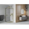 Mexen Rio cabine de douche semi-circulaire 80 x 80 cm, transparent, doré - 863-080-080-50-00