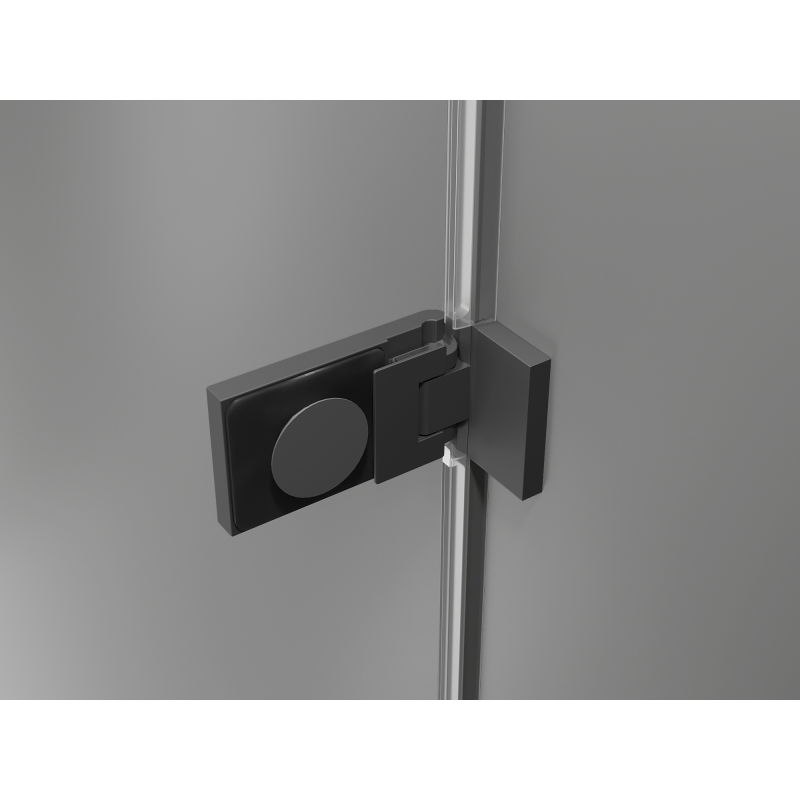 Mexen Lunar-F porte de douche pliantes droites 85 cm, transparent, métal gun - 836-085-000-95-00-P