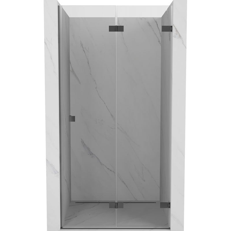 Mexen Lunar-F porte de douche pliante droite 85 cm, transparent, gun metal - 836-085-000-95-00-P