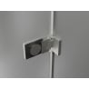 Mexen Lunar-F porte de douche pliantes droites 60 cm, transparentes, nickel brossé - 836-060-000-97-00-P
